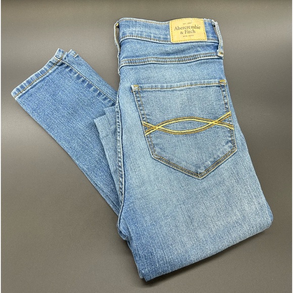 Abercrombie & Fitch Denim - Abercrombie & Fitch Denim Jeans Women Size 24 Blue Super Skinny Simone High Rise